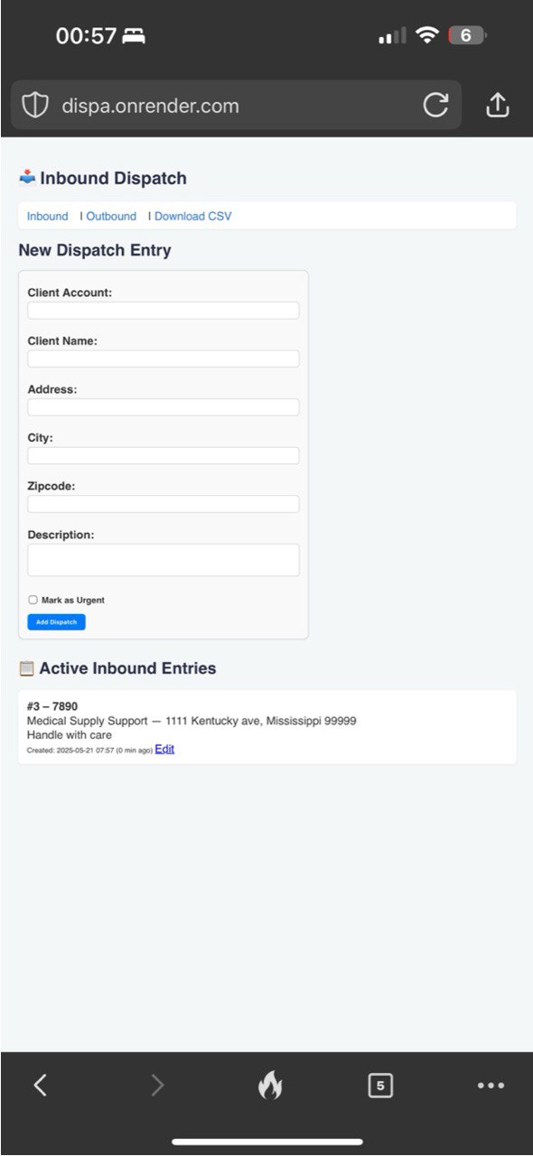 Assign Driver UI
