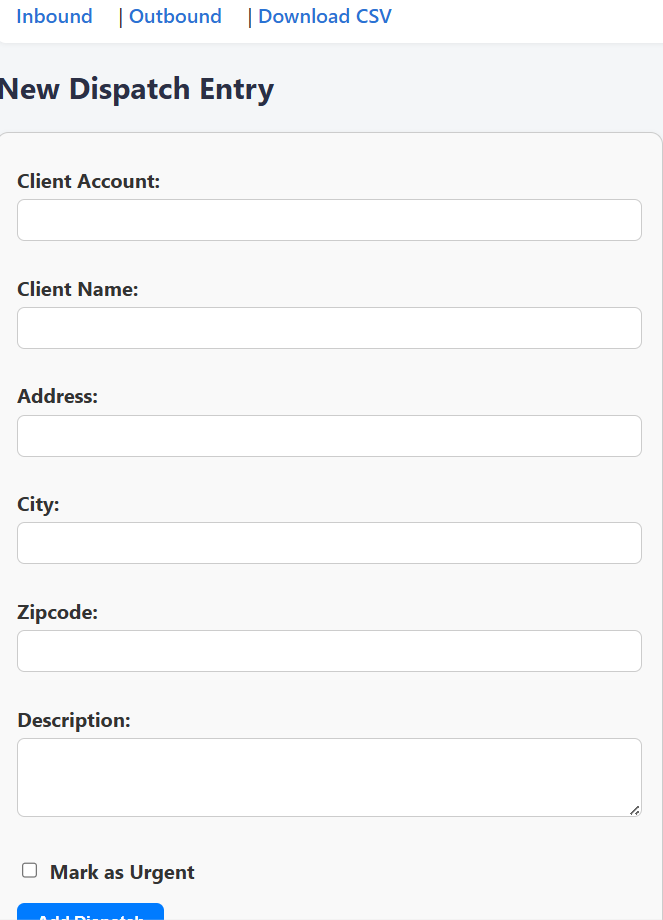 Create Job UI